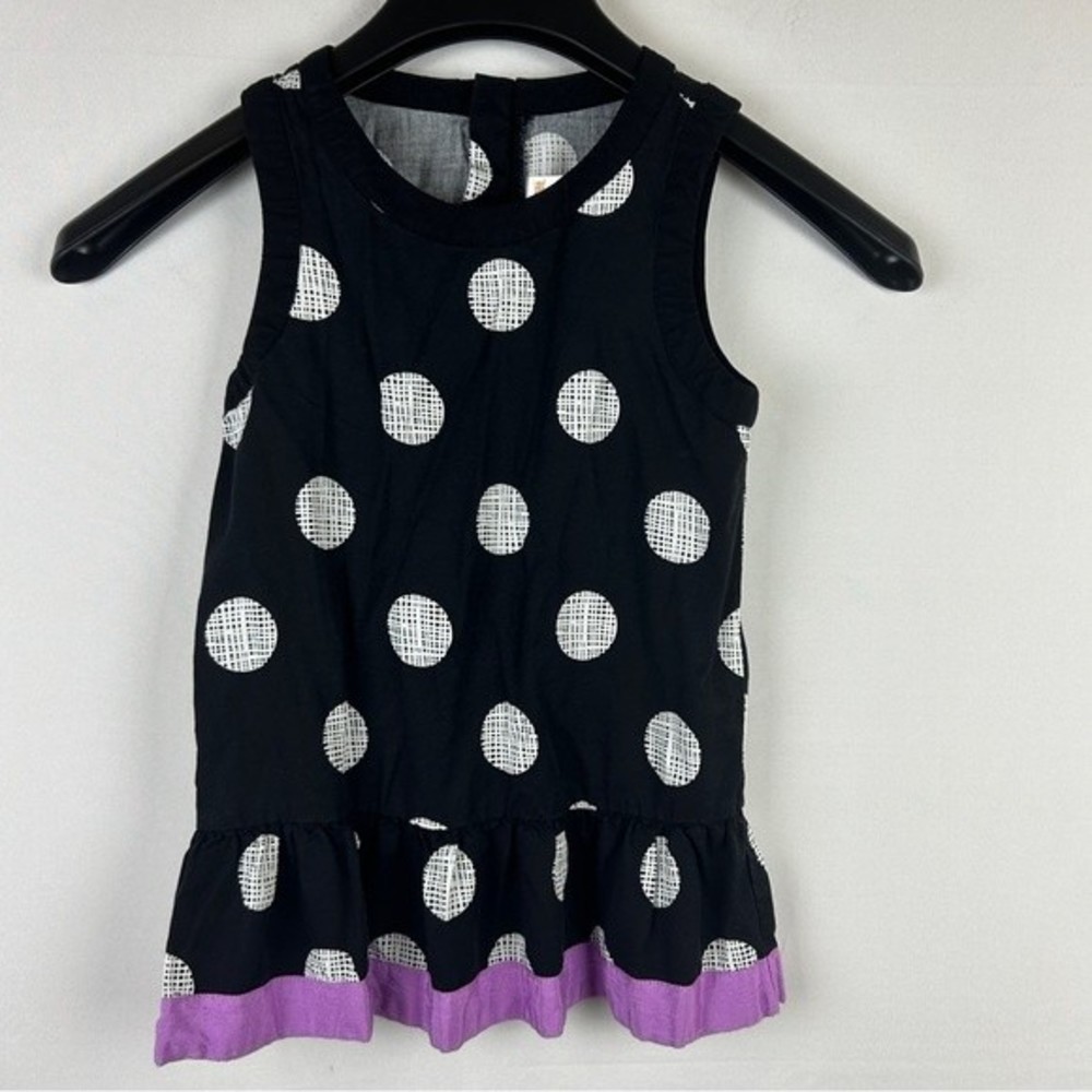 Gymboree girls peplum polka dot top size 7